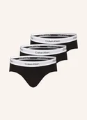 Majtki damskie - Calvin Klein Bokserki Icon Cotton Stretch, 3 Szt. schwarz - miniaturka - grafika 1