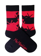 Skarpetki męskie - SKARPETY MARILYN MEN LADY (kolor czarny - czerwony, rozmiar 41-45) - miniaturka - grafika 1