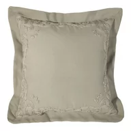 Poszewki na poduszki - Euro Firany Poszewka Z Haftem Dekor Vero 1 45 x 45 Stalowy 1223500 - miniaturka - grafika 1
