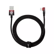 Kable komputerowe i do monitorów - Kabel Baseus MVP 2 Lightning 2m 20 W - czarno – czerwony - miniaturka - grafika 1