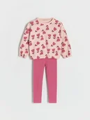 Bluzki dla niemowląt - Reserved - Bawełniany komplet - pastelowy róż - miniaturka - grafika 1