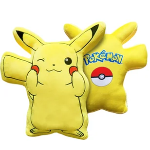 Poduszka dekoracyjna Pokemon kształtka 40 cm Halantex Pikachu Pikaczu Pika - Kołdry i poduszki dla dzieci Poduszka dekoracyjna Pokemon kształtka 40 cm Halantex Pikachu Pikaczu Pika - Kołdry i poduszki dla dzieci - miniaturka - grafika 1