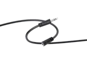 Kable - Przedłużacz Jack 3.5 mm ISY IAU-1022 1.5m Czarny - miniaturka - grafika 1