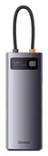 Adaptery i przejściówki - Baseus StarJoy Series Hub 6w1, USB-C do HDMI + 3 x USB 3.0 + USB-C PD + RJ45 - miniaturka - grafika 1