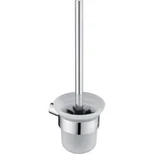 Akcesoria do armatury i ceramiki - Deante ADR_0711 ROUND SZCZOTKA WC Z POJEMNIKIEM WISZĄCA CHROM - miniaturka - grafika 1