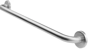 Secucare Uchwyt do łazienki i do WC na stałe naścienny biały 25 mm 60 cm Stal szczotkowana 8010.905.03 - Akcesoria dla osób starszych i niepełnosprawnych - miniaturka - grafika 1