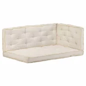 Poduszki ogrodowe - vidaXL Zestaw 3 poduszek na sofę z palet beżowy 3068554 - miniaturka - grafika 1