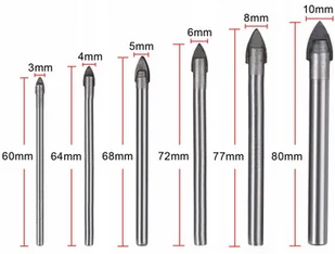 Zestaw wierteł do szkła i glazury 6 szt walizka FALON-TECH - Wiertła - miniaturka - grafika 9