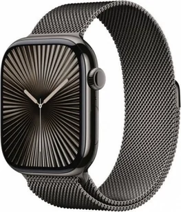 Apple Watch 10 GPS + Cellular 46mm łupkowy tytan bransoleta mediolańska M/L Łupkowa - Smartwatch - miniaturka - grafika 1
