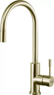 Bateria BLUE WATER LIMA złoto szampańskie  stal szczotkowana INOX  BW-5901730616811 - Baterie kuchenne - miniaturka - grafika 1