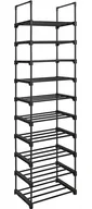 Szafki na buty - Regał Na Czarny Metalowy Buty E6-F50 - miniaturka - grafika 1