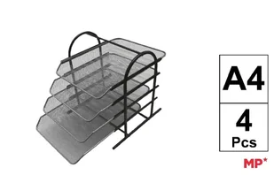 Półka na dokumenty metalowa 4 szuflady - Organizery na łóżeczko - miniaturka - grafika 1