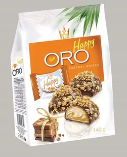 Flis Praliny waflowe Happy Oro smak karmelowy 140g - Przekąski dla dzieci - miniaturka - grafika 1