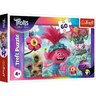 Trefl Puzzle 60el W muzycznym świecei Trolli 17344 - Puzzle - miniaturka - grafika 2