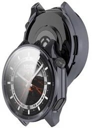 Bizon Etui z osłoną ekranu Case Watch Felipe do OnePlus Watch 3 / Oppo Watch X2, szare - Akcesoria do smartwatchy - miniaturka - grafika 1