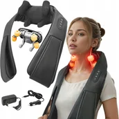 Masażery - Masażer karku Shiatsu szyi pleców Do masażu Pas masujący Poduszka masująca - miniaturka - grafika 1