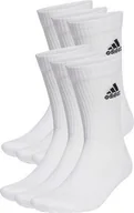 Skarpety termoaktywne - Skarpety adidas Cushioned Sportswear Crew Socks 6 Par białe HT3453 43-45 - miniaturka - grafika 1