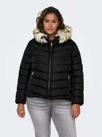 Kurtki damskie - ONLY Carmakoma Kurtka zimowa 15305702 Czarny Regular Fit - miniaturka - grafika 1