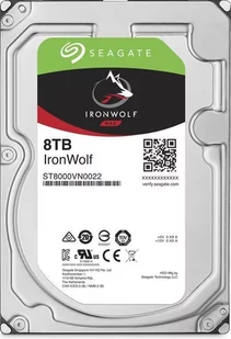 Seagate Dysk IronWolf 3.5 8TB SATA/600 7200RPM 256MB cache - Dyski serwerowe - miniaturka - grafika 1