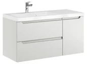 Szafki łazienkowe - Szafka Wisząca Z Umywalką ETH 90 cm D Lewa - Kaszmir Mat - miniaturka - grafika 1