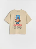 Koszulki dla chłopców - Reserved - T-shirt Brawl Stars - beżowy - miniaturka - grafika 1