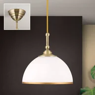 Lampy sufitowe - Żyrandol Old Lamp z kablem z tkaniny, 1-punktowy - miniaturka - grafika 1