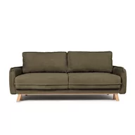 Sofy i kanapy - Jasnozielona sztruksowa rozkładana sofa 218 cm Tori – Bonami Selection - miniaturka - grafika 1