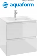 Szafki łazienkowe - AQ.401-1106011 / AQUAFORM / OTTIMA / SZAFKA PODUMYWALKOWA WISZĄCA 60X60X45 DSM BIAŁY POŁYSK / - miniaturka - grafika 1