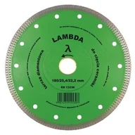 Tarcze do pił - Tarcza diamentowa ryflowana 180x25,4/22,2 mm LAMBDA - miniaturka - grafika 1