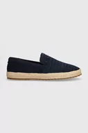 Espadryle męskie - Tommy Hilfiger espadryle zamszowe TH ESAPDRILLE CLASSIC SUEDE kolor granatowy FM0FM04984 - miniaturka - grafika 1