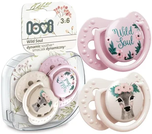LOVI SMOCZEK USPOKAJAJĄCY WILD SOUL 3-6m 2szt. - Smoczki uspokajające - miniaturka - grafika 1