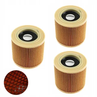 3x Filtr powietrza do odkurzacza Kärcher MV2 MV3 WD2 WD3 - Filtry do odkurzaczy - miniaturka - grafika 1