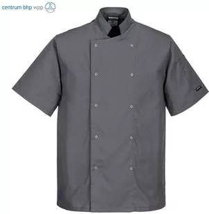 PORTWEST C733 BLUZA SZEFA KUCHNI CUMBRIA; SZARY ŁUPKOWY - Odzież robocza - miniaturka - grafika 1