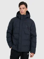 Kurtki męskie - 4F Kurtka puchowa z wypełnieniem syntetycznym membrana 10000 męska - czarna 3XL - miniaturka - grafika 1