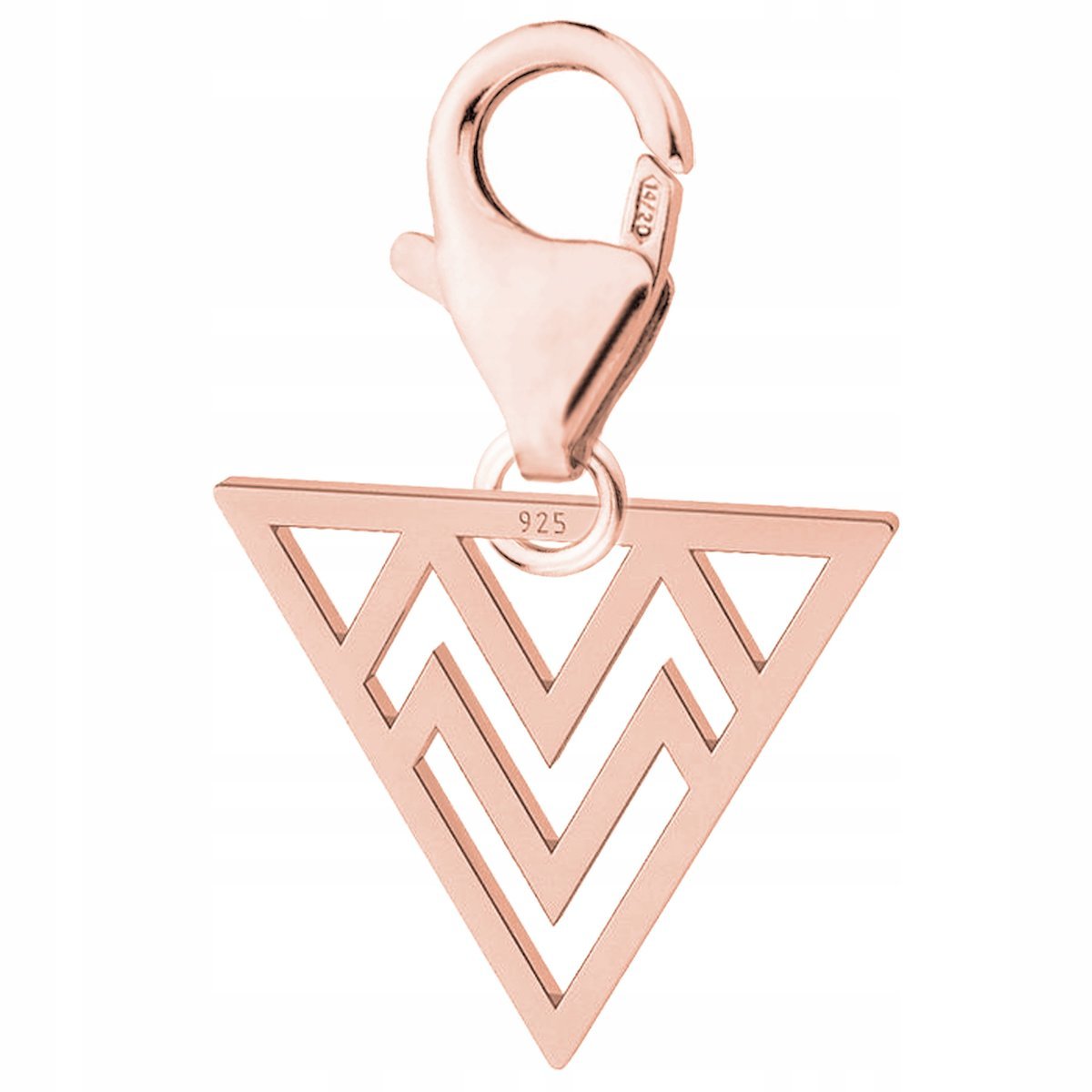 Zawieszka Pozłacana Blaszka z Trójkątem Figury Trójkąt Trójkąty SREBRO 925
