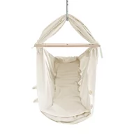 Leżaczki i huśtawki - Hamak dla niemowlaka, HUŚTAWKA DLA DZIECI, kołyska dla niemowląt, bujak na sprężynie, PAS BEZPIECZEŃSTWA, od 1 miesiąca - 20kg - miniaturka - grafika 1