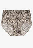 Majtki damskie - Czarno-Beżowe Bezszwowe Majtki Figi High Waist Dolevia - miniaturka - grafika 1