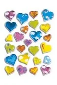Zabawki kreatywne - Naklejka Magic serca - miniaturka - grafika 1