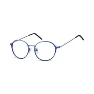 Okulary korekcyjne, oprawki, szkła - Lenonki zerowki Oprawki okulary korekcyjne 971D niebieskie - miniaturka - grafika 1