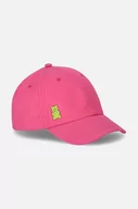 Czapki dla dzieci - Coccodrillo czapka z daszkiem bawełniana dziecięca kolor różowy gładka - miniaturka - grafika 1