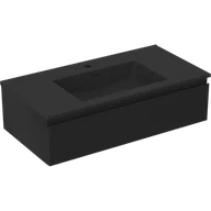 Szafki łazienkowe - Mexen Orio szafka łazienkowa 90 cm z umywalką Otis, 1 szuflada, czarna mat - 91A10-09023-1-BF71-W18M71 - miniaturka - grafika 1