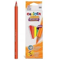 Przybory szkolne - Carioca Kredki ołówkowe maxi neon 8 kolorów - miniaturka - grafika 1