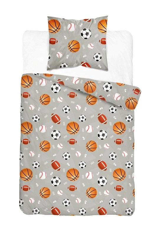 Pościel bawełniana dziecięca 160x200 xoxo 5874a piłka