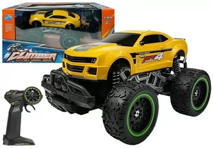 Auto Zdalnie Sterowane R/C Wysokie Koła Żółte - Zabawki zdalnie sterowane - miniaturka - grafika 2
