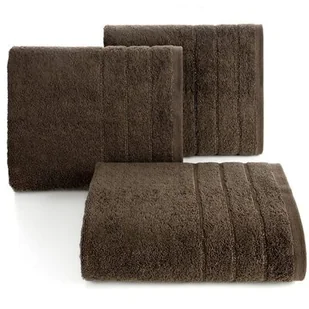 Ręcznik bawełniany Dali 70 x 140 cm ciemnobrązowy - Ręczniki - miniaturka - grafika 1