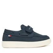 Buty dla chłopców - Półbuty Tommy Hilfiger Low Cut Velcro T1B4-34340-0315 M Granatowy - miniaturka - grafika 1