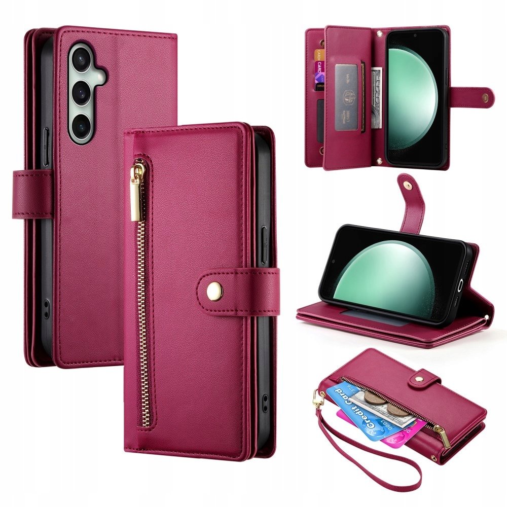 Etui z klapką do Samsung Galaxy S24 Fe, Wallet Pocket Portfel, Obudowa