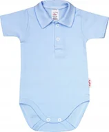 Body dla niemowląt - Body KOŁNIERZYK Polo KR BŁĘKIT r 62 KLEKLE - miniaturka - grafika 1