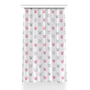 Zasłona gotowa Króliki w koronach wzór 150x240 cm, Fabricsy - Zasłony - miniaturka - grafika 1