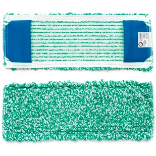 Mop kieszeniowy z zielonej mikrofibry 40 x 13,5cm - Miotły, szufle, mopy - miniaturka - grafika 1